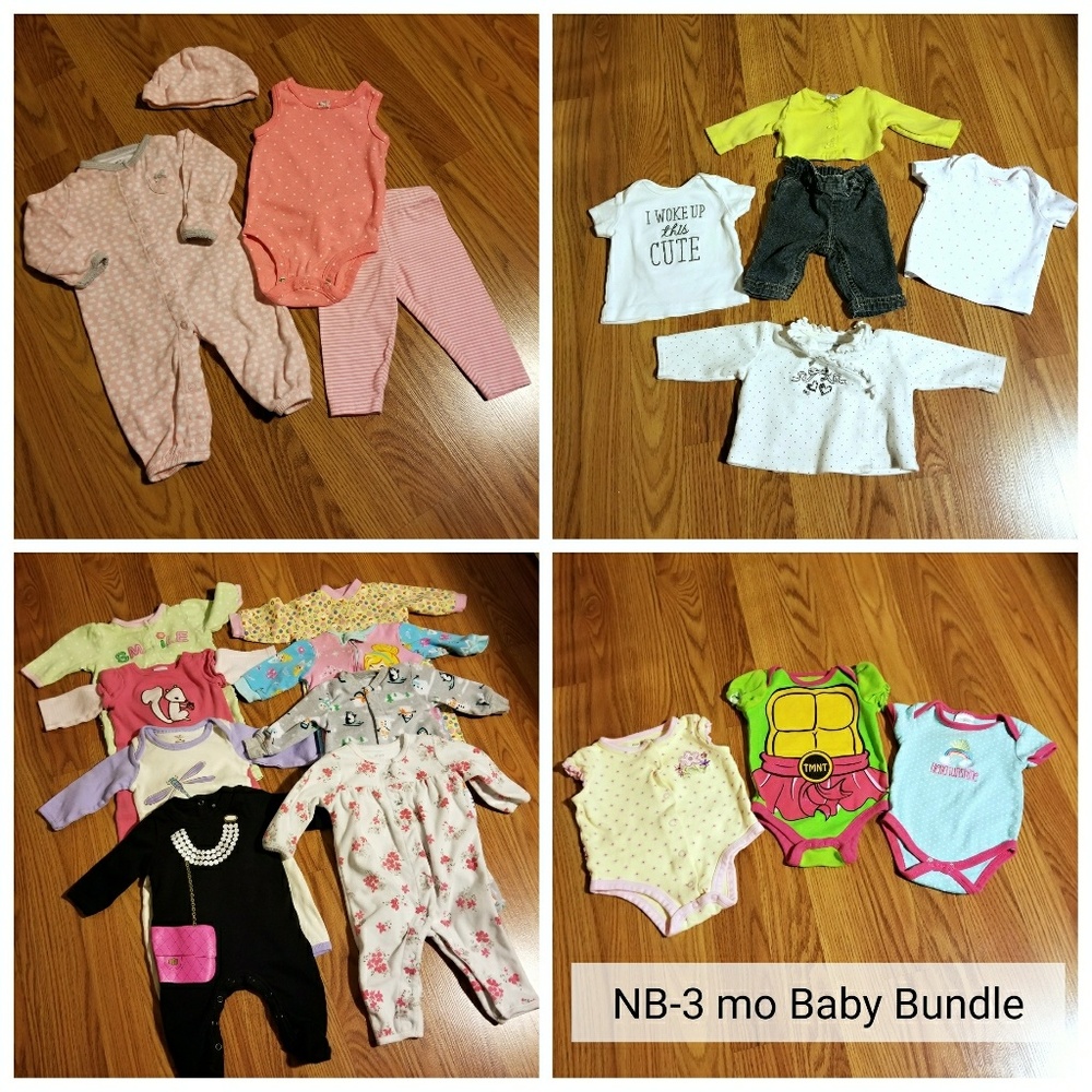 20 pc NB-3 Mo Baby Girl Bundle